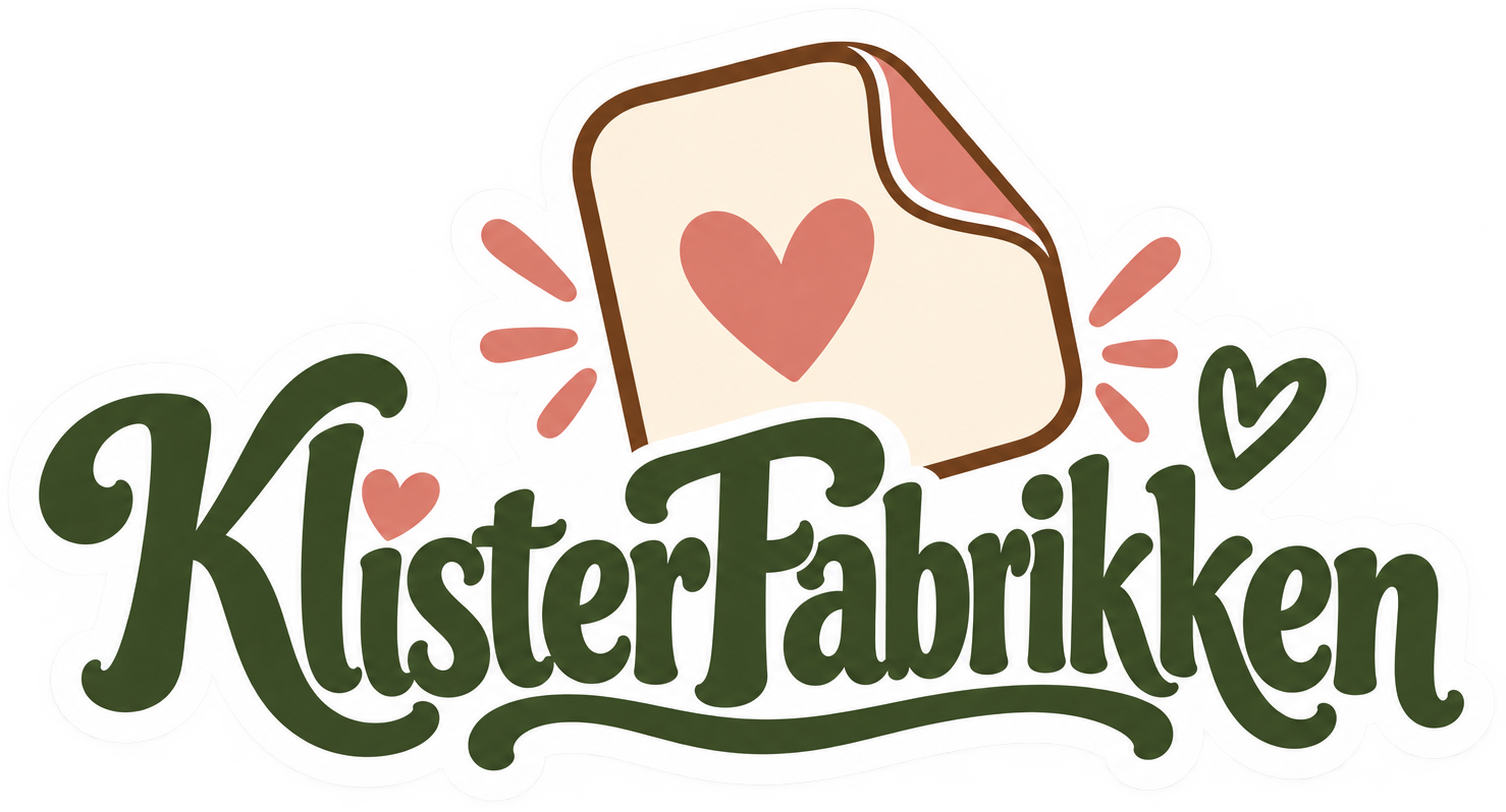 KlisterFabrikken-logo på et klistermærke
